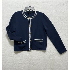 41‎ Hawthorn Navy Blue Button Front Cardigan Sweater MLG-WGS-33071